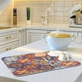 thumbnail image 6 of FREEAMG Microfiber Dish Drying Mat, Mexican Ceramic Tile Pattern Drying Mat for Kitchen counter,16"x 18", Easy Clean Drainboard Mat, Non-Slip Dish Drainer Pad for Kitchen Counter, 6 of 7