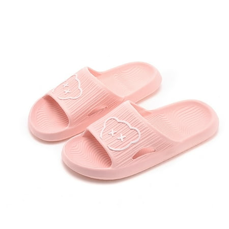

Women‘s Cartoon Cute House Slippers Open Toe Soft Sole Anti-slip Home Slides Women‘s Indoor Comfy Shoes