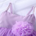 thumbnail image 4 of Bébé bébé Fille Tulle Robe Enfants Sans Manches Parti Tutu Prom Perle A-Ligne Princesse Robes, 4 of 9