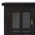 thumbnail image 3 of Simpli Home Artisan 30 inch Wide Solid Wood Contemporary Low Storage Cabinet in Hickory Brown, 3 of 11
