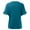 Sky Blue, variant on QYZEU T Shirts for Women Ruffle Short Sleeve Casual T Shirts Plain Round Neck Loose Fit Tee Blouse Soft Breathable Comfortable Lightweight Tops Dark Blue 2XL