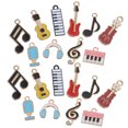 thumbnail image 5 of 20 Pcs Collection de Breloques Musicales : Émail Notes de Musique Instrument Breloques Pendentifs pour Fabrication de Bijoux Accessoire Diy Collier Bracelet Boucles d'Oreilles, 5 of 5