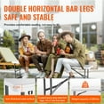 thumbnail image 4 of KFFKFF 6FT Plastic Folding Bench Portable Outdoor Bench for Picnic Camping Garden, 4 of 9