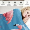 thumbnail image 3 of ARISTURING  Flamingo Throw Blanket, Soft Lightweight Couch Sofa Bed Throws and Blankets, ” Flannel Blanket Decor for Women, Flamingo Gifts Christmas Holiday Party Decorations, 3 of 6