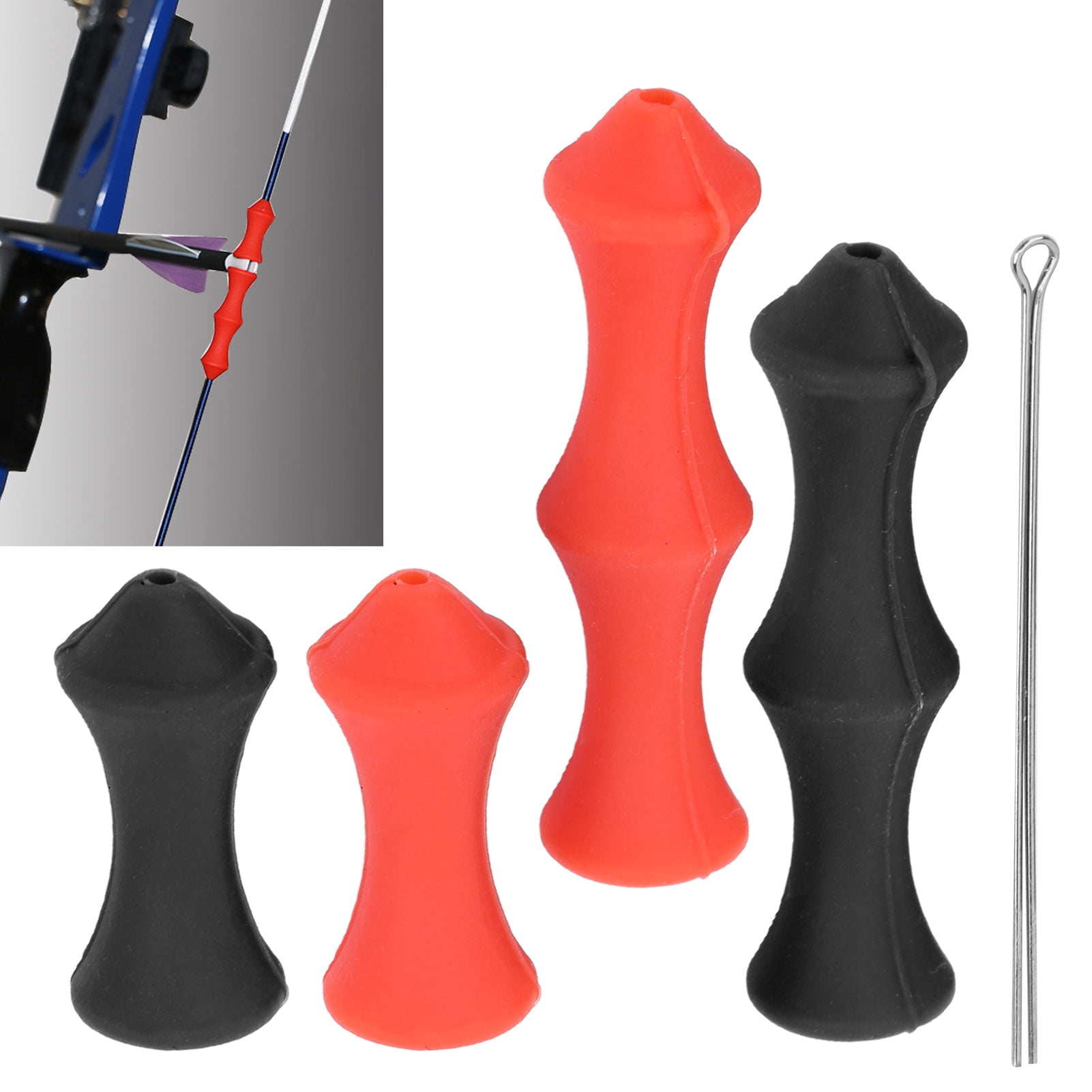 Use Outdoor Shooting Accessory Protector Archery Bowstring Silicone 