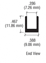CRL D990A18CR Satin Anodized 18" Corner Design Series Partition Post 