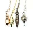 thumbnail image 4 of Metal Pendulum Pendant For Necklace Dowsing Cone Pyramid Pendule Amulet Reiki, 4 of 9