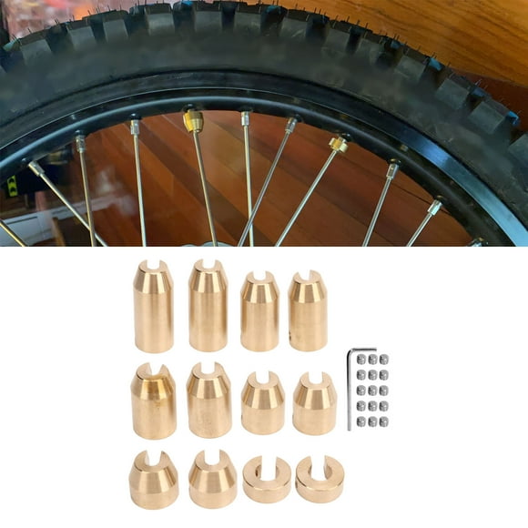 Chiciris Contrapesos de equilibrio de radios de rueda de latón para super moto, dual deportivo - Montaje Universal