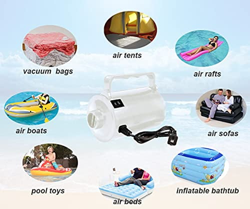 With Overheating Protection Electric Air Pump ETL Inflate/Deflate AC 110V~120V for Family Use Quick-Fill Mini Air Pump Swimming Pools Air Pump Air Mattress Air Pump Pool Floats Air Pump Water toys 