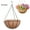 8 in, variant on 8 Inch Metal Hanging Basket with Coconut Liner,Rust-Resistant Wire Planter Flower Pot Holder for Indoor Outdoor Plants, Garden Balcony Patio Decoration