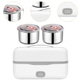 thumbnail image 6 of Fancyes Electric Lunch Case ,Heating Lunchbox, Detachable ,Portable US Plug ,Lunch Warmer ,Food Warmer ,for Truck Work Home Office Car 1 tier Middle handle, 6 of 8