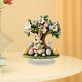 thumbnail image 7 of Bunny Decor Easter Shelf Decorations, Elegant Easter Decorations, Easter Office Décor Coffe Table Decor, Easter Figurine Vintage Style Ornaments(1PC), 7 of 7