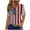 style09-Multicolor, variant on Gamivast or 4th of July Womens 3/4 Sleeve Tops Blouses Dressy Casual Usa Flag Print Graphic Tees Blouses Casual Plus Size Basic Tops Fashion Festival Shirts XXXL Recent