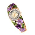 thumbnail image 1 of Reloj de pulsera elegante y moderno de cuarzo para mujer con diamantes de imitación y brazalete de aleación (#4), 1 of 2