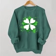 thumbnail image 5 of Diufon St Patricks Day Sweatshirt Women Casual Long Sleeve Crewneck Sweatshirts Graphic Printed Loose Pullover Tops, 5 of 6