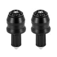 thumbnail image 1 of 1 Par Manillar Extremo Tapones 7/8" 22mm para Motocicleta Scooter Negro, 1 of 1