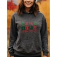 thumbnail image 2 of Holiday Season Christmas Hoodie for Men Women, Holiday Pullover Hooded Sweatshirt, Cozy Cotton Poly Blend, Funny Winter Xmas Gift Outfit, 2 of 5