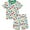 White Dinosaur, variant on WIBACKER 3-8Y Toddler and Little Boys 2-Piece Astronaut Pajamas Set 100% Cotton Short Sleepwear Kids Summer Pjs