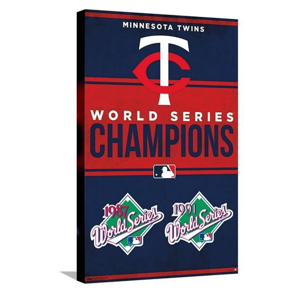 MLB Minnesota Twins - Champions 23 Canvas Wall Poster, 14.725" x 22.375"