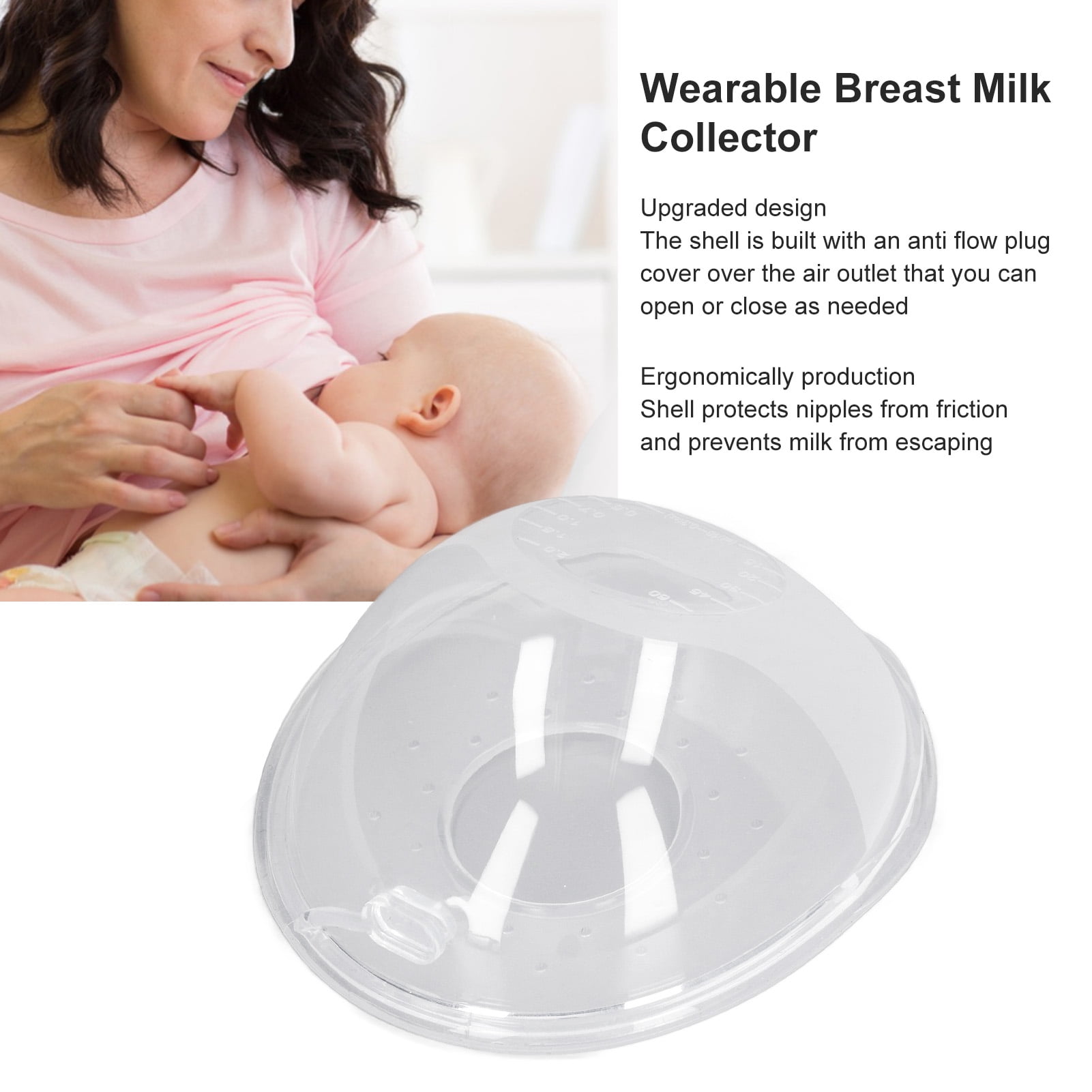 Wearable Breast Milk Collector Shell Silicone Breastfeeding