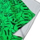 thumbnail image 3 of Cobija Manta Frazada Juana Gallo Diseño de Fantasmas Vortex Verde Ultra Suave y Ligera, 3 of 4