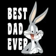 thumbnail image 2 of Men's Looney Tunes Father's Day Bugs Bunny Best Dad Ever Graphic Tee Black 3X Large, 2 of 5