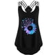 thumbnail image 2 of Camiseta de tirantes sin mangas con estampado de girasol para mujer Pompotops lopia987371, 2 of 4