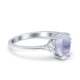 thumbnail image 2 of Pear Teardrop Natural Moonstone Wedding Ring 925 Sterling Silver Size 10, 2 of 6