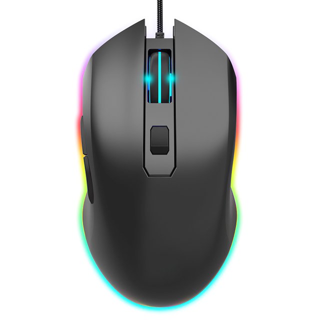 Ratón Ergonómico Con Cable Con Interfaz Usb Retroiluminación Colorida Para Juegos De Oficina En Casa Minnieouse EL011982-00