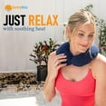 thumbnail image 5 of SunnyBay Microwave Heating Pad, Microwavable Heated Neck Pillow for Moist Hot or Cold Therapy, Aromatherapy Heated Neck and Shoulder Wrap with Flaxseed and Lavender Filling, FSA HSA Approved, Blue, 5 of 7