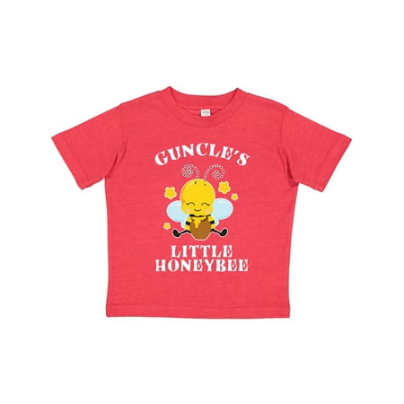 

Inktastic Cute Bee Guncle s Little Honeybee with Stars Gift Toddler Boy or Toddler Girl T-Shirt