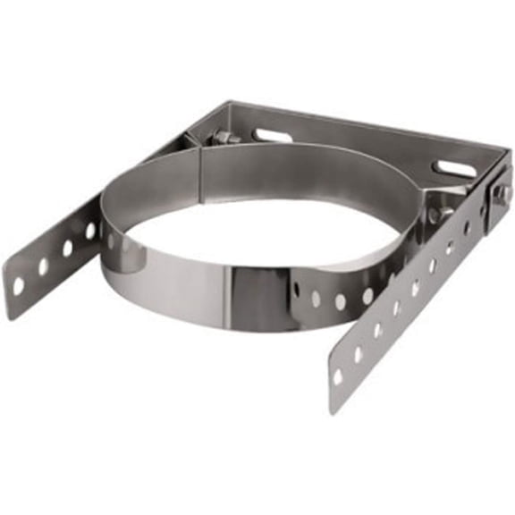 Adjustable Wall Bracket for 6" Diameter 304 Stainless Steel All Fuel Class-A Double Wall Insulated Chimney Pipe