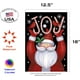 thumbnail image 2 of Santa Joy 12.5 x 18 pulgadas decorativa, (12.5" x 18"), bandera de jardín de doble cara, 2 of 5