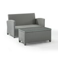 thumbnail image 4 of Crosley Bradenton 2 Piece Wicker Patio Sofa Set in Gray, 4 of 7