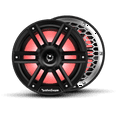 thumbnail image 6 of Rockford Fosgate M2-8HB Color Optix 8” 2-Way Coaxial Multicolor LED Lighted Marine Speakers with Horn Tweeters -Black / Stainless (Pair), 6 of 6