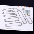 thumbnail image 2 of 10pc Silver Tone Large Strong Duty Safety Pins Diy Sewing Tools Stainless Steel, 2 of 5