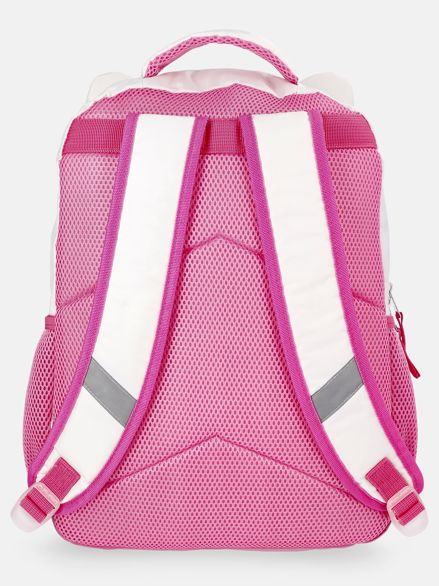 Hello Kitty Kids' Big Face 17" Backpack with Bow, Pink and White