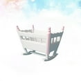 thumbnail image 2 of IDEANATEGRATE Dollhouse Nursery Furniture Mini Bassinet White Cloth 1Pack, 2 of 8