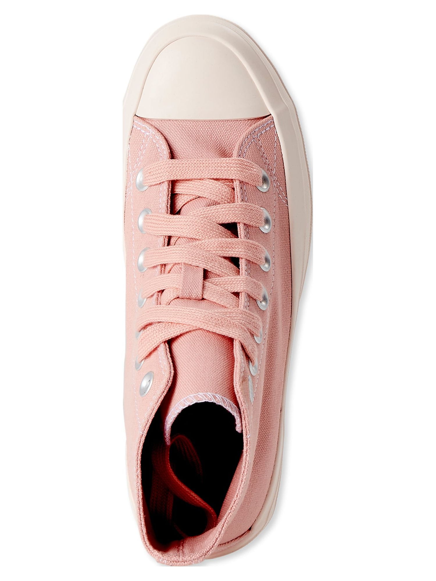 No Boundaries Women's High Top Canvas Lug Sneakers
