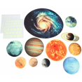thumbnail image 1 of 1 juego de pegatinas de pared fluorescentes del sistema solar del planeta, pegatinas de pared luminosas del universo, planeta, galaxia, habitación de los niños, dormitorio, 1 of 5