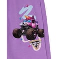 thumbnail image 4 of Monster Jam Sparkle Smash Fleece Pullover Sweatshirt and Jogger Pants Outfit Set Toddler to Big Kid, 4 of 5