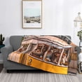 thumbnail image 2 of Naloa Modern Urban Monkey Flannel Blankets - Thick and Warm Blanket for Winter, Soft Fuzzy Plush King Blanket for All Seasons40"x30", 2 of 6