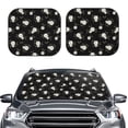 thumbnail image 2 of Balery 2 Piece Rose Flowers Car Windshield Sun Shade|Foldable Front Windshield Shade for Car Front Window for Most Sedans SUV Truck-Large, 2 of 7