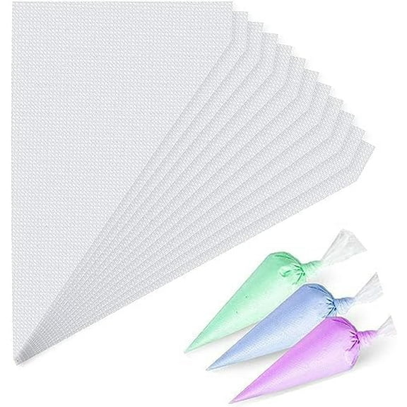 Disposable Small Piping Bags 8 inch 100pcs, Mini Piping Bags, Pastry Piping Bags for Cream Frosting, Icing Bags for Cake and Dessert Decorations Cake Decoration and Desserts