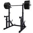 thumbnail image 2 of Printasaurus Multi-Fonction Barbell Rack Stand/Barbell Rack Paire de Support Réglable - Charge Maximale 550Lbs - Acier Robuste Squat Barbell Banc Libre Presse/domicile Gym Portable Haltère Racks Stands (D-Noir), 2 of 5