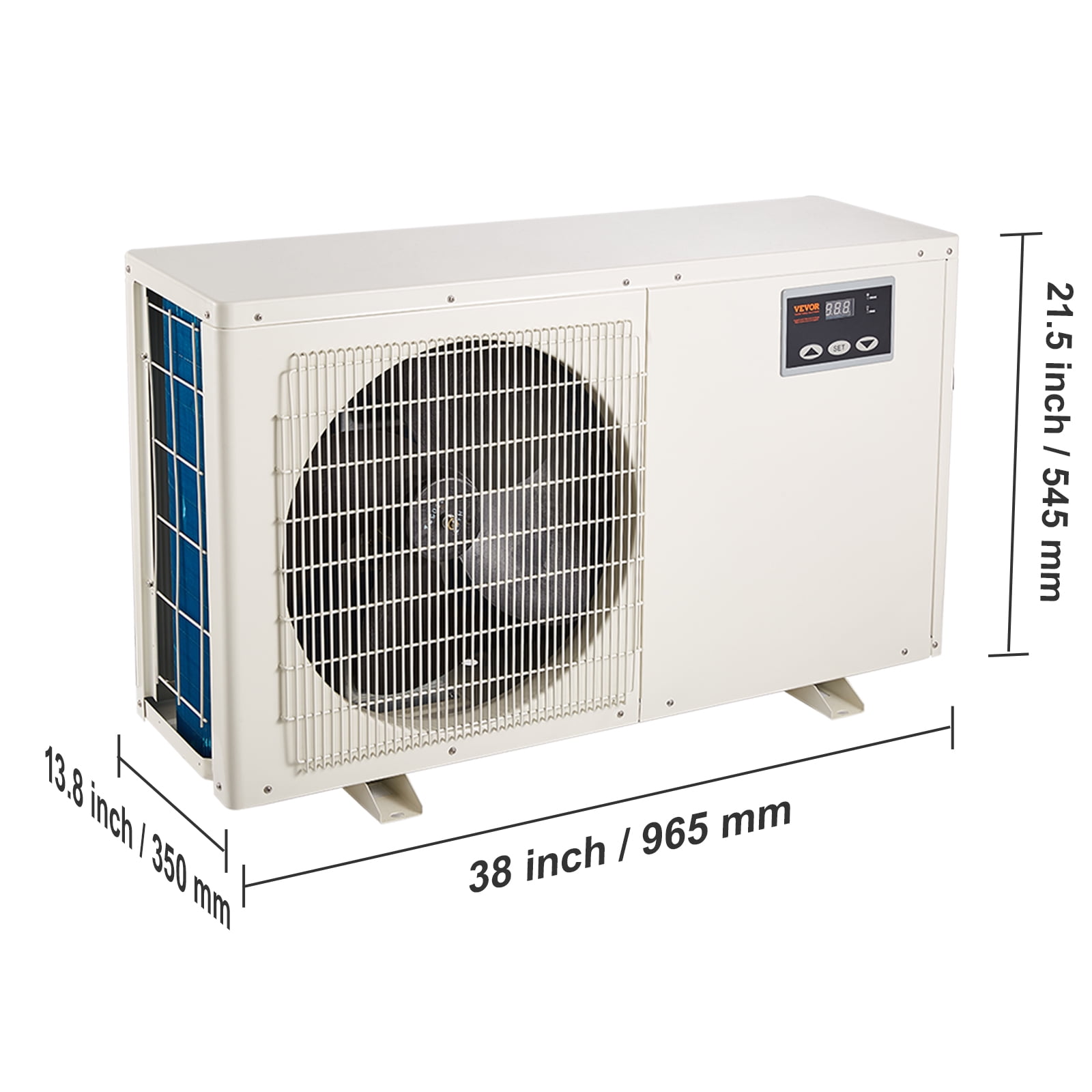 VEVOR Aquarium Chiller Hydroponic Water Chiller 1.5 HP 500 Gal Fish Tank Cooler