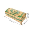 thumbnail image 7 of OUNONA Green Enamel Jewelry Box with Floral Carving, Hinged Design and Wear-Resistant Finish for Stylish Home Decor, 7 of 7