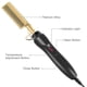 thumbnail image 5 of Plancha alisadora de pelo con peine caliente, plancha y rizador de cerámica 2 en 1 para cabello y barba, calentamiento rápido en 30 segundos, herramienta de peinado anti-quemaduras (Set 01), 5 of 5