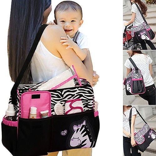 Waterproof Multi-Pockets Baby Mummy Diaper Nappy Changing Shoulder Bag Backpack 