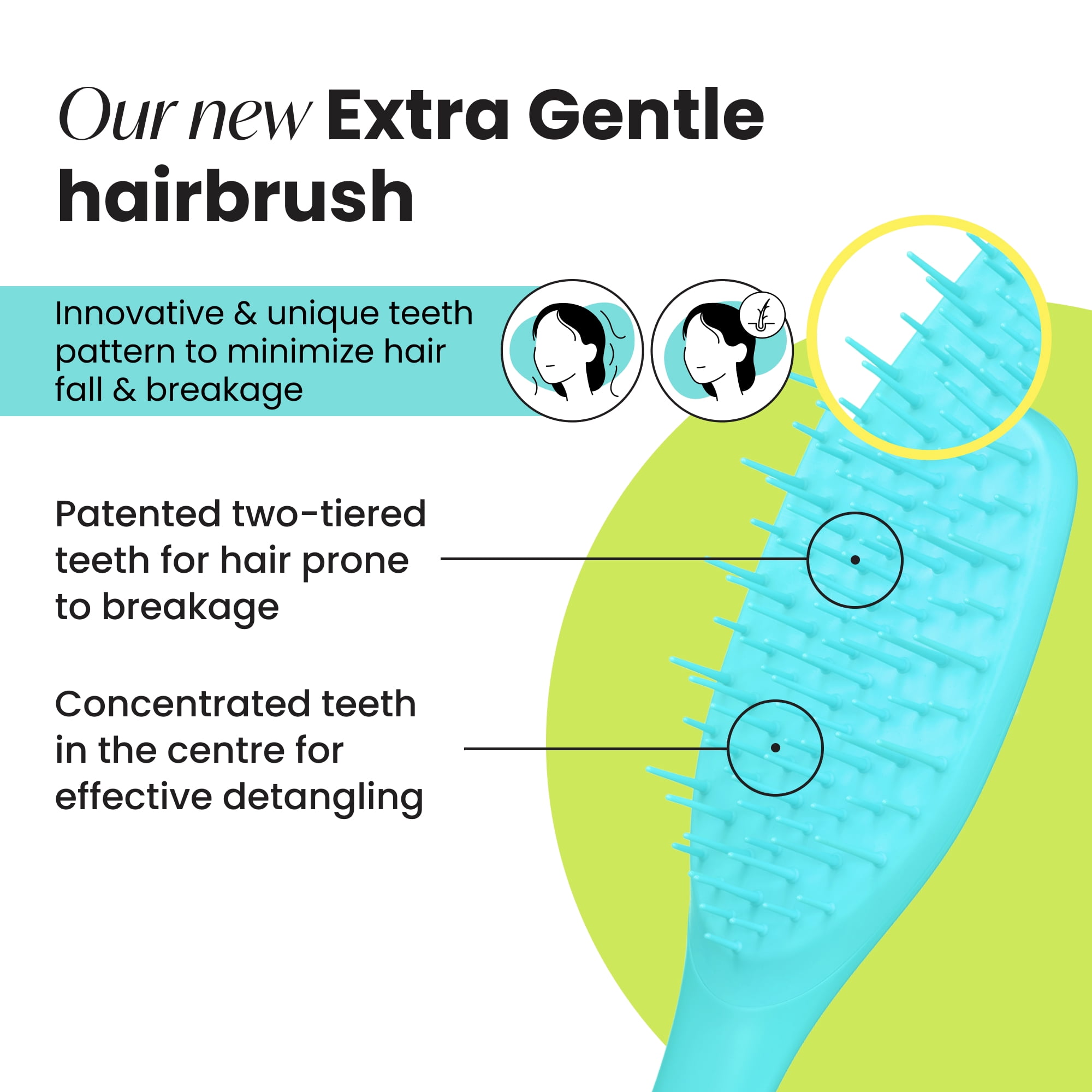 CeraVe Gentle Hydrating Shampoo and Conditioner Set with Tangle Teezer The Essential Detangler Brush